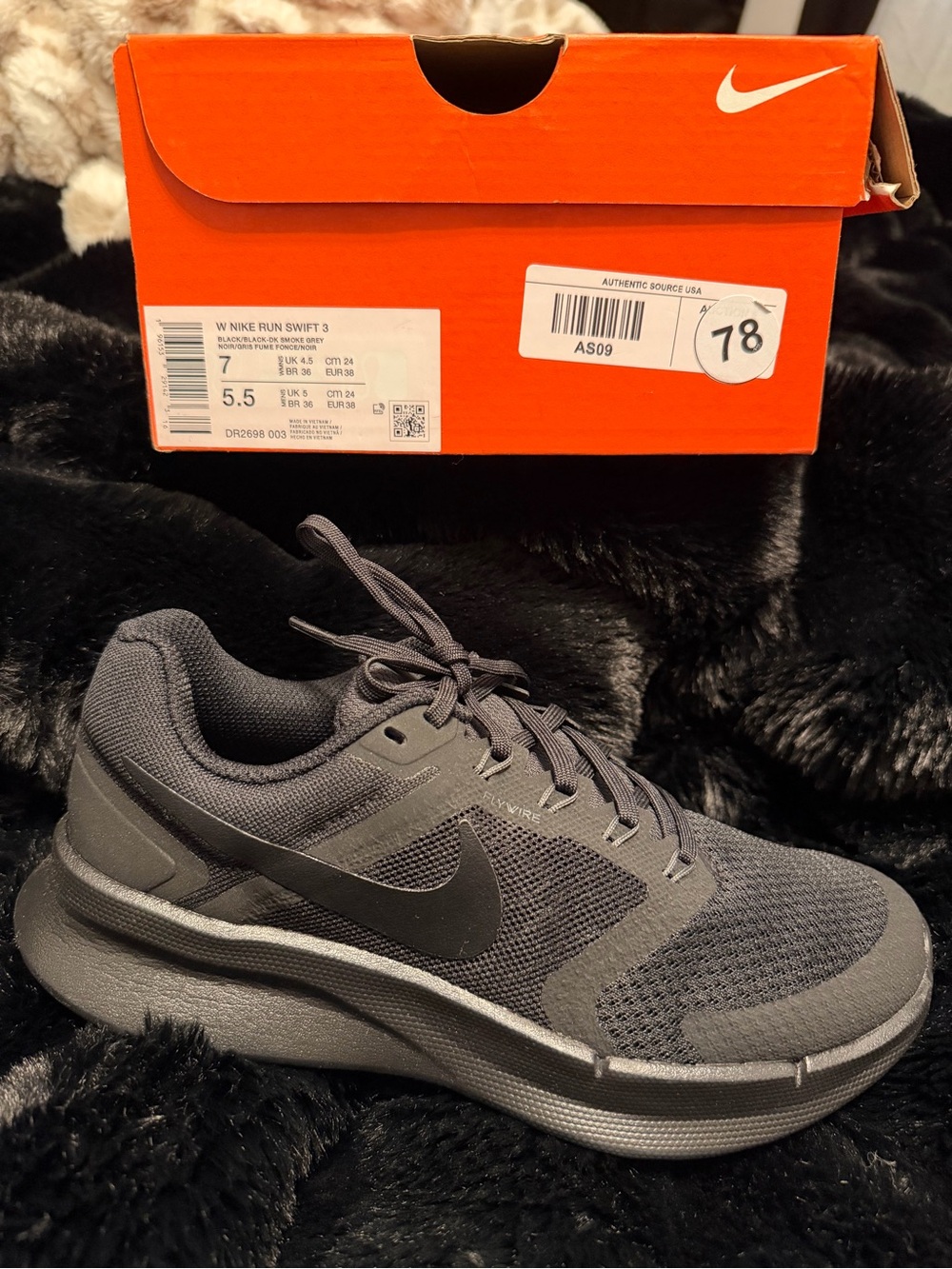 Nike Women’s Athletic Running Shoes - Dark Gray/Black